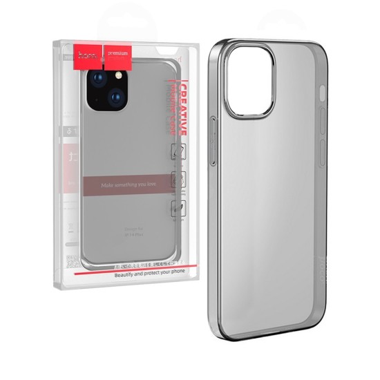 Capa TPU Light Series Hoco para Apple iPhone 14 Pro Preto Transparente